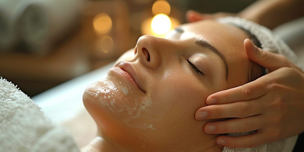 Summer skincare essentials laid out with natural lighting